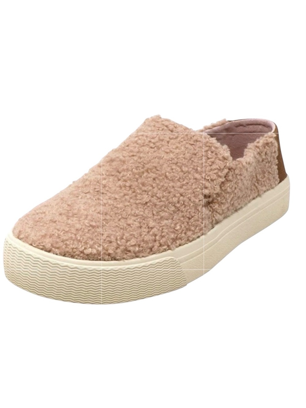 Tom's Sunset Sherpa Slip-on Sneakers in Light Brown Women's 8.5